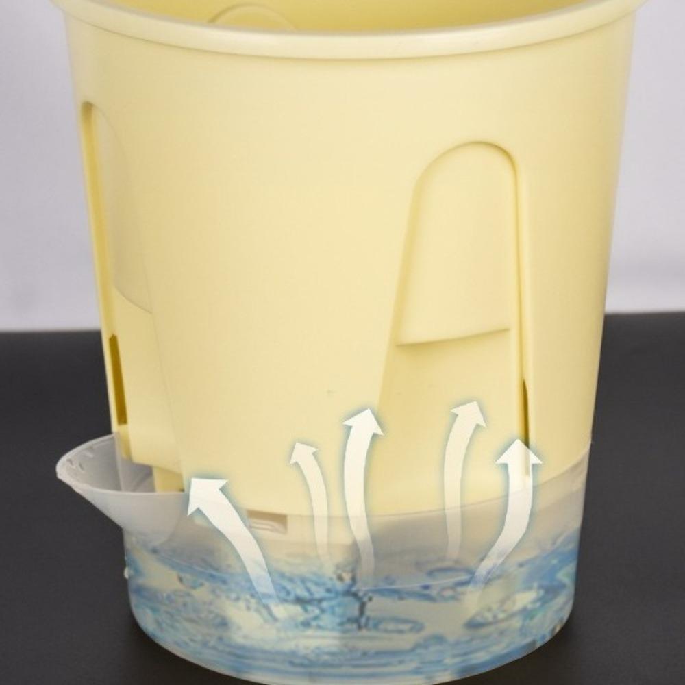 Plastic Self Absorbing Flowerpot Water Storage Tall Drain Holes Breathable Flowerpot Large Capacity Thickened