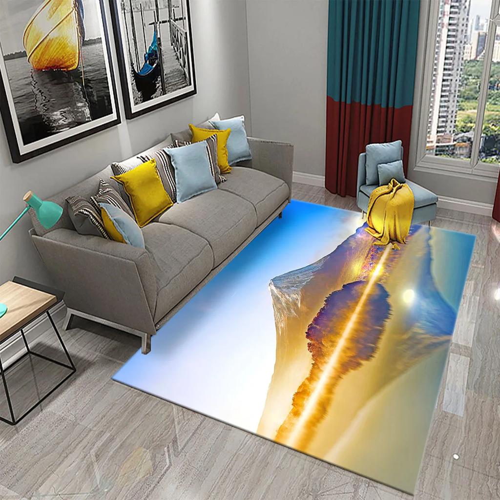 Japan Mount Fuji Carpet for Kitchen Living Room Bathroom Bedroom  Doormat Entrance Non-slip Mat Rug Corridor Home Decor Carpet