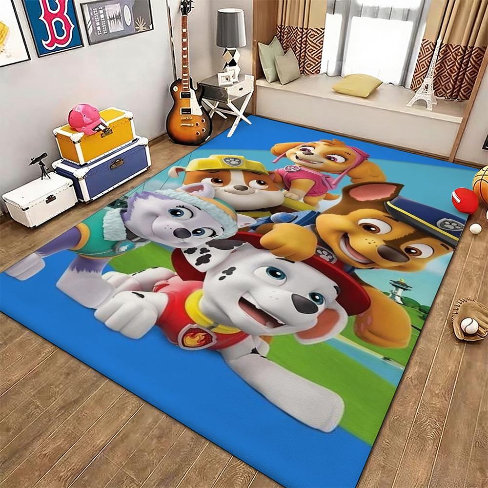 Paw Patrol Pups' Happy Time Patterned Rug Durable Stainresistant Carpet For Hallway Balcony Study Home Party Decor Birthday Gift