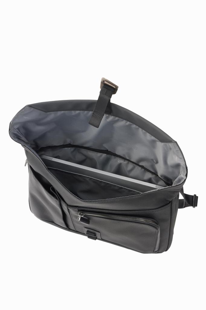Samsonite Jet Biz 3 Messenger Briefcase, Expandable, Black