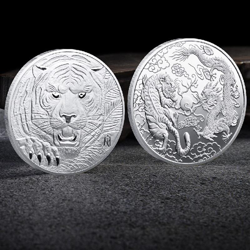 Tiger Original China Zodiac Tiger Coins Decoration Crafts Commemorative Coin