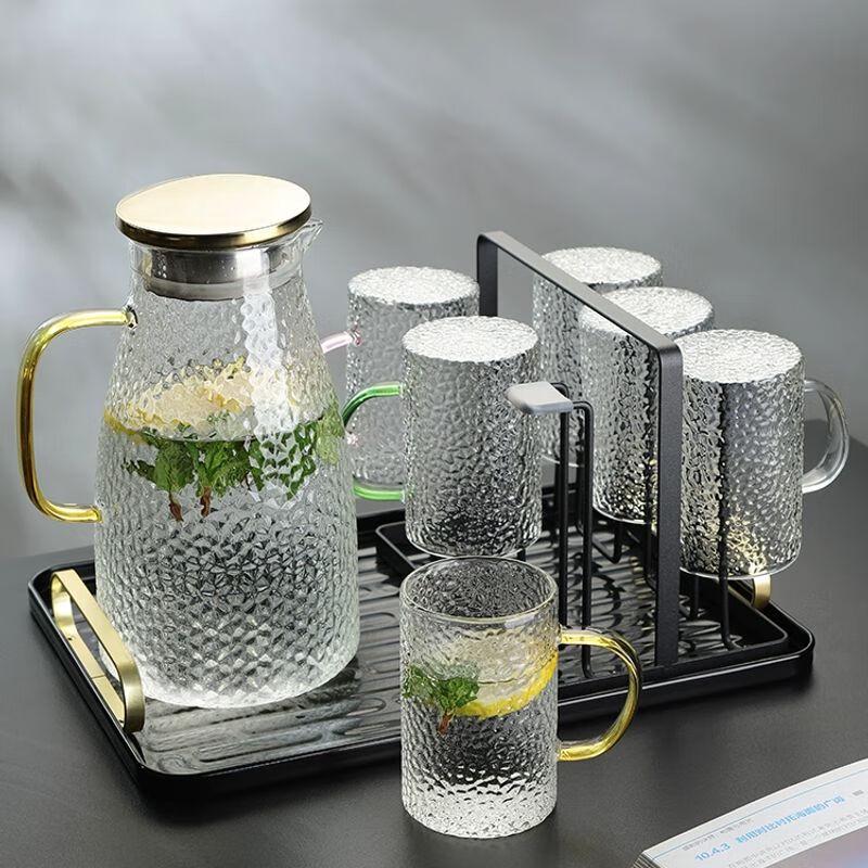Heat-Resistant Glass Pitcher & Cup Set