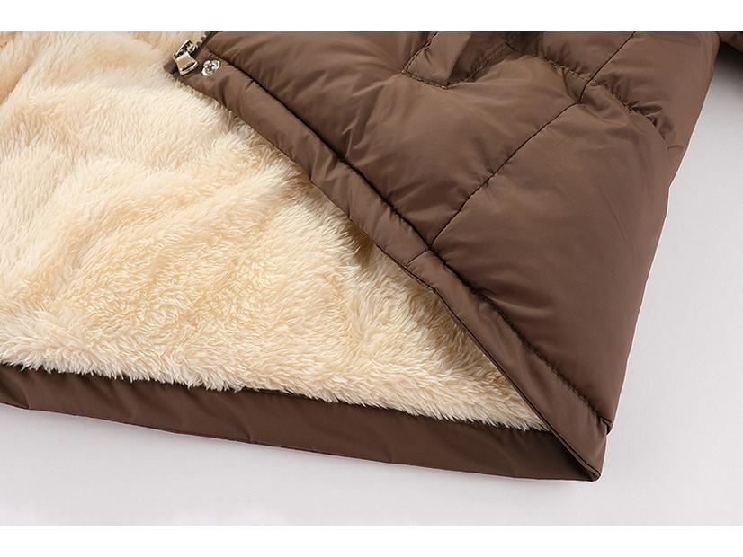 Boys' 2025 Cartoon Fleece-Lined Winter Jacket - Korean Style Thickened Cotton Down Coat for Kids