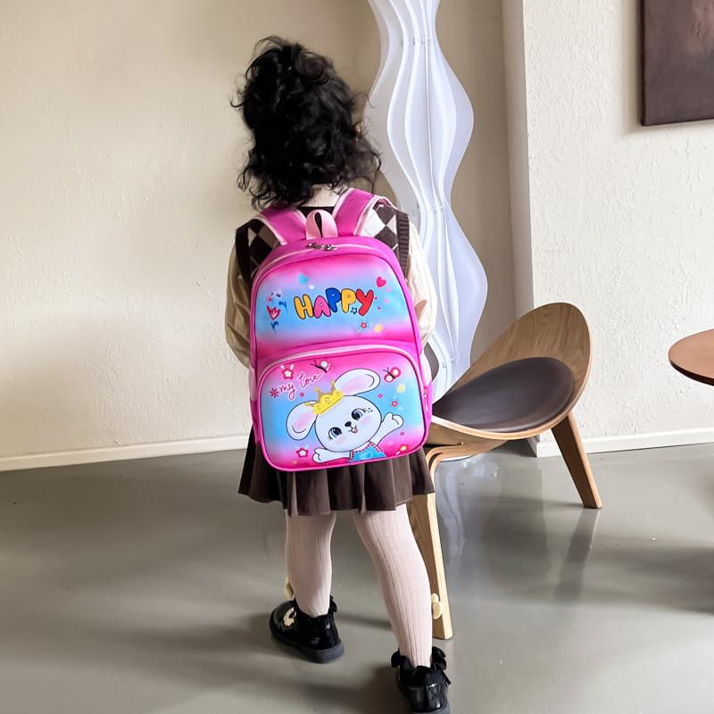 Adorable Large Capacity Cartoon Backpack For Kids Aged 4 To 7 With Durable Nylon Material