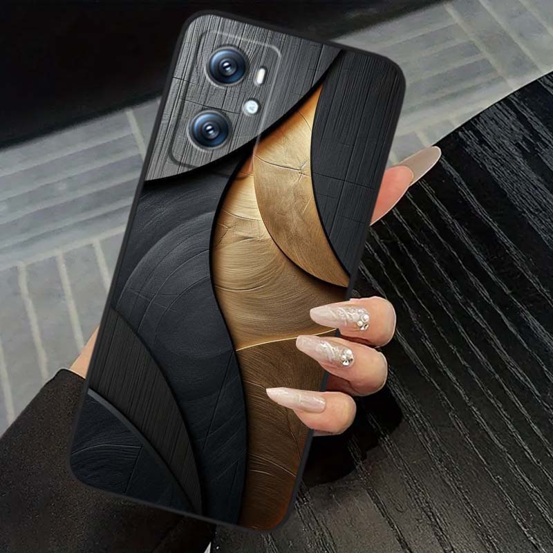 Vintage compass illustration For OPPO Reno 5 6 7 A96 A40 A58 Realme GT A74 A78 Neo2 A74 A78 Find X5 X3 X7 X8 Black Phone Case