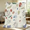 Soft Fleece Blanket,Vegetable-Themed, Breathable Warm Plush Throw, All-Season Use for Home, Office, Christmas & Halloween Decor