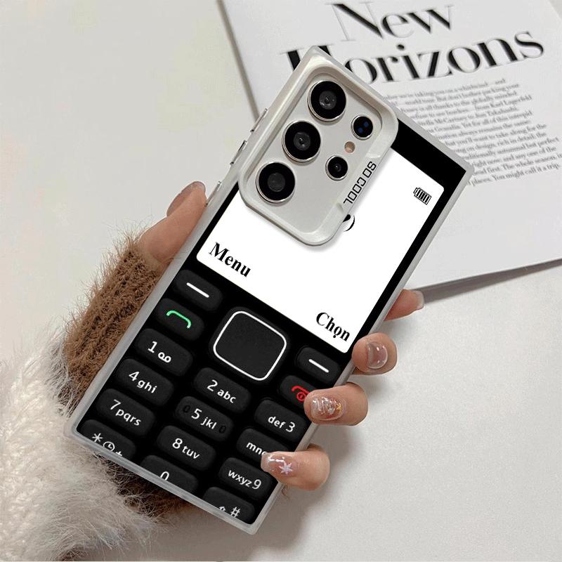 Funny Retro Callphone Shockproof Phone Case for Samsung Galaxy S26 Edge S25 Ultra S24 FE S23 Plus S21 Cover Anti Fall Fundas