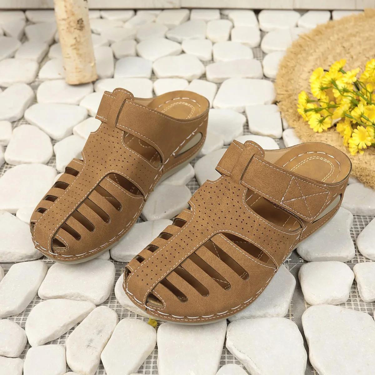 

Women s Slippers Thick Soled Sandals Summer Flat Bottomed Fashionable Soft Soled Beach Sandals EVA Slippers White 2025 New Style 35 светло-коричневого