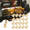20 Pcs Propane Burner Orifice Kit for LP Gas Conversion Brass Nozzle Set for Barbecue Grills and Outdoor Cooking