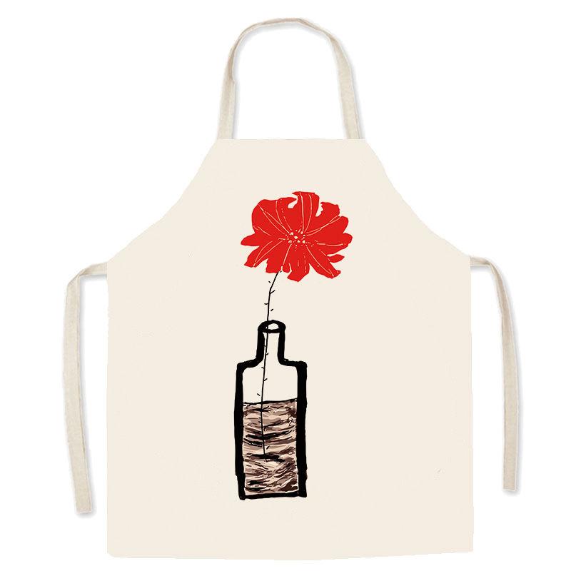 

Funny Food Illustration Apron, Lemon Pear Graphic Kitchen Bib, Chef Cooking Wear, Multiple Sizes 38X47cm(15X19in)