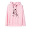 2022 Trendy Women's Loose Fit Printed Hooded Sweatshirt - Multi-color