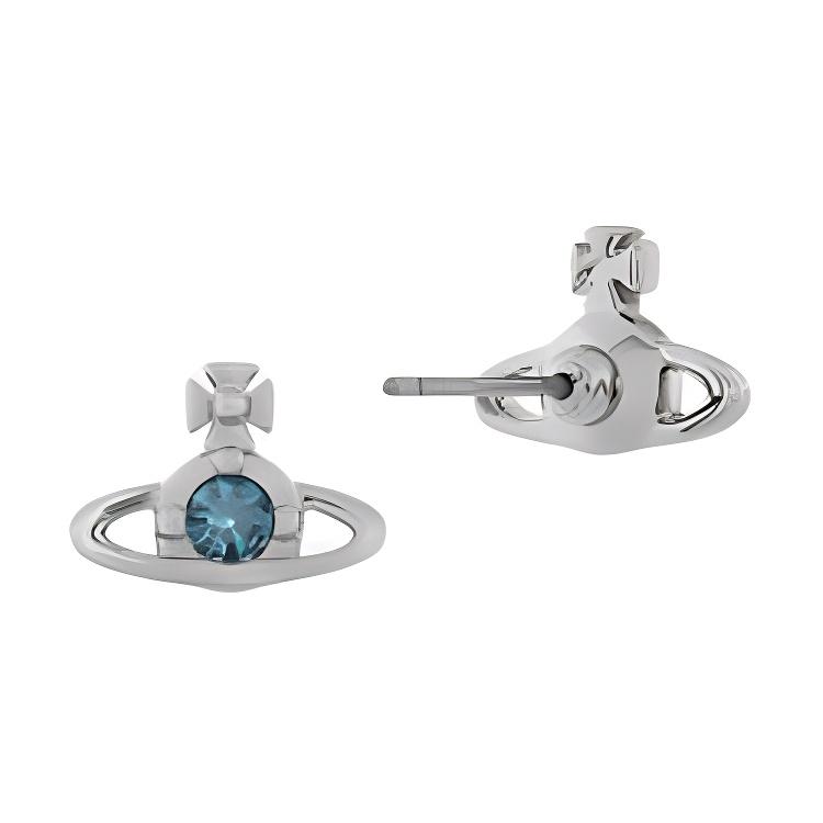 

Vivienne Westwood Nano Imitation Crystal Earrings Women Earrings Silver Blue 8053195237661 Box+Shopping Bag