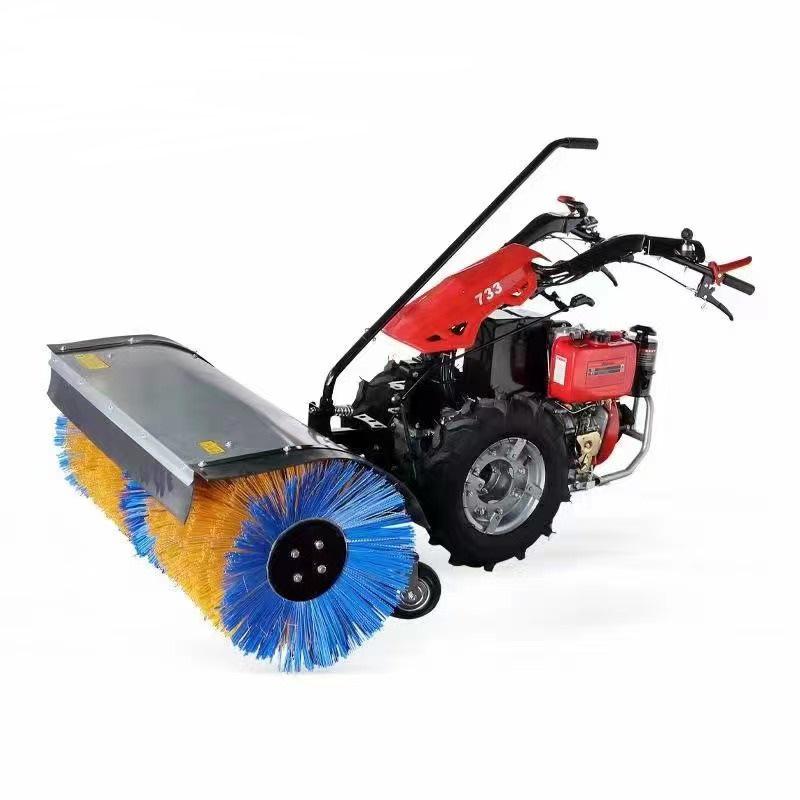 15 HP All-Gear Snow Thrower: 3-in-1 Sweeper & Pusher, Municipal Road Snow Removal Tool