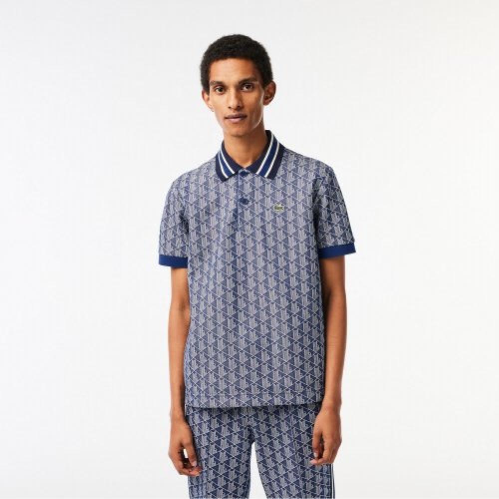 

Men S Striped Monogram Karati [blue] 005