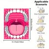 Cartoon Mouth Pattern Flannel Printed Blanket Suitable for All Seasons Suitable for Living Room Office Sofa and Travel 180x250CM