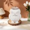 Food Grade Silicone Owl Candle Making Mould Heat Resistant For Home Decoration