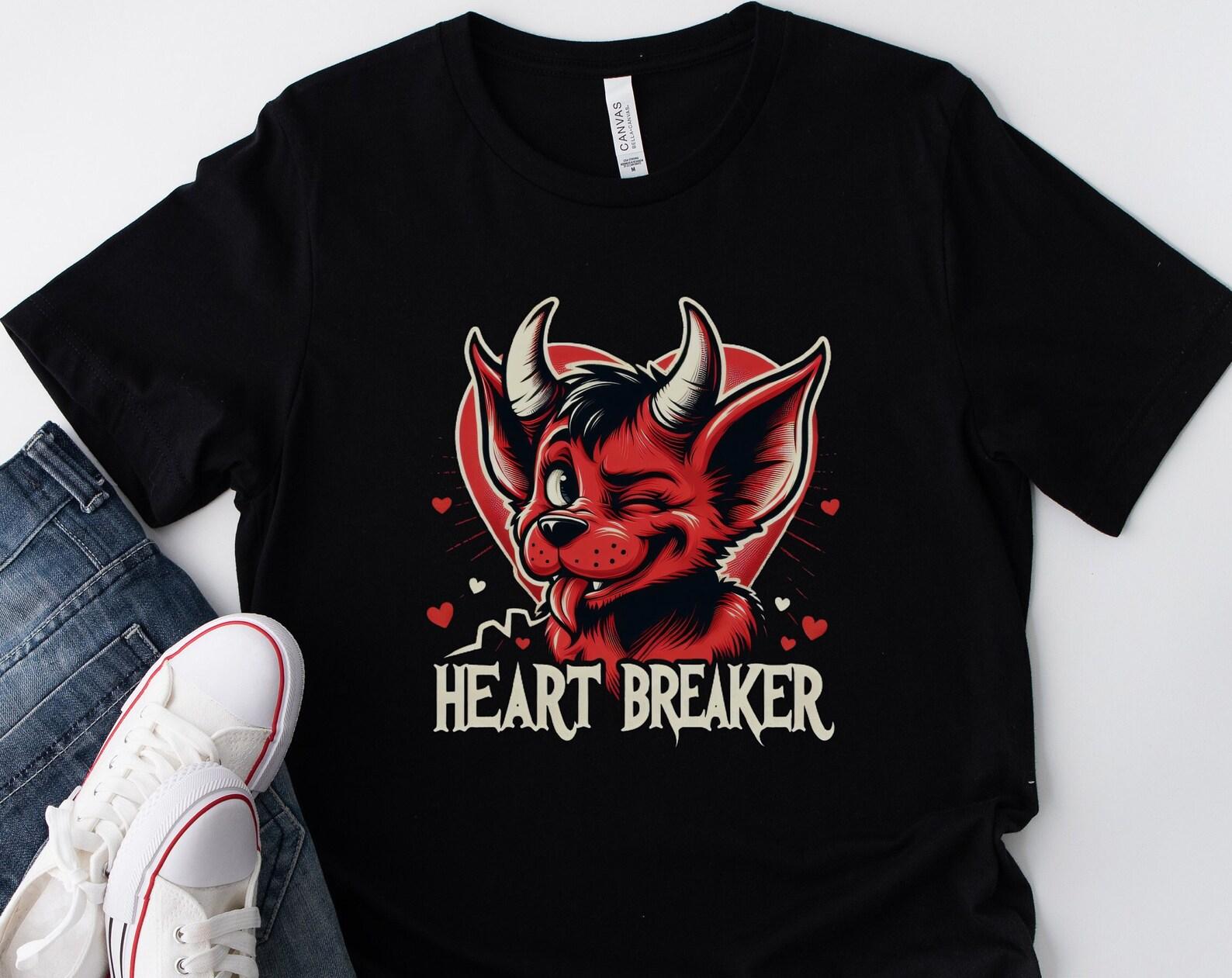 Funny Jersey Devil Heart Breaker Unisex T-Shirt 2XL