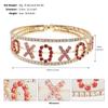 Luxury Rhinestone Pearl Wide Open Cuff Bracelet For Women Stylish Stretch Bangle Fashion Versatile Jewelry Gift