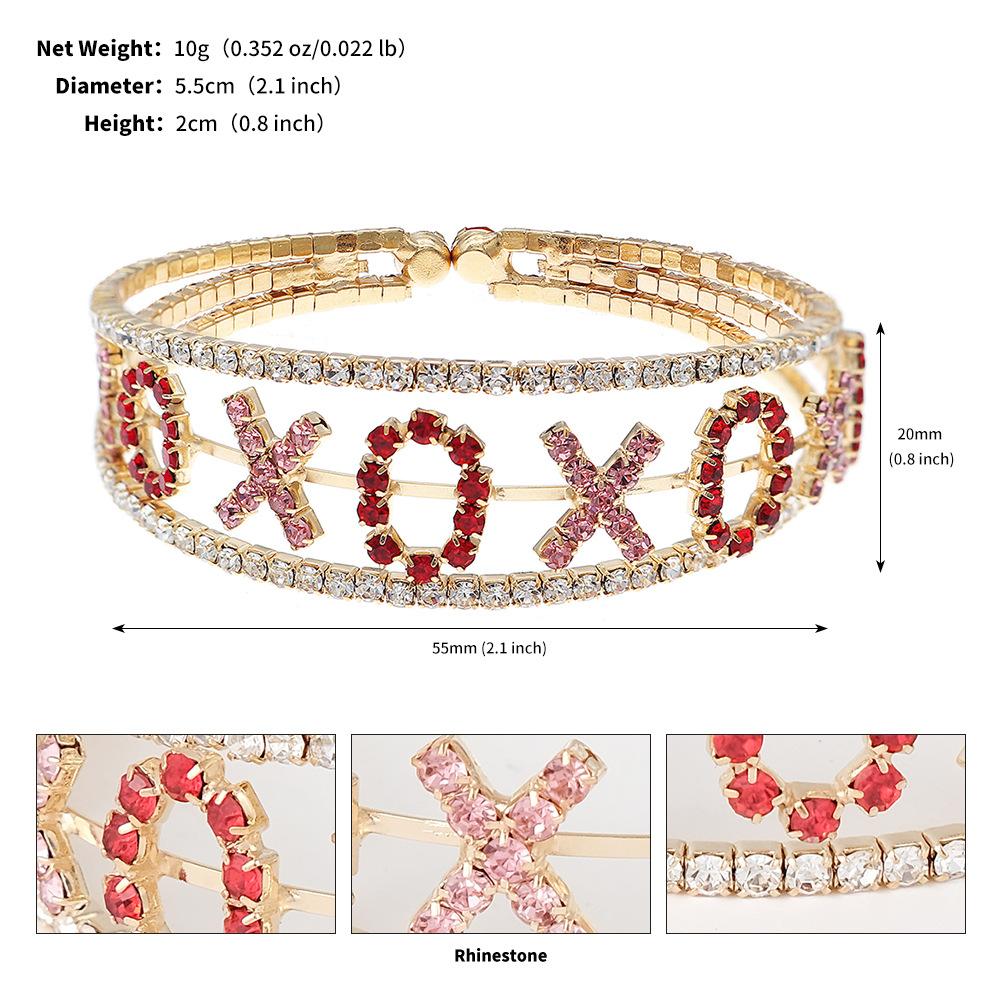 Luxury Rhinestone Pearl Wide Open Cuff Bracelet For Women Stylish Stretch Bangle Fashion Versatile Jewelry Gift