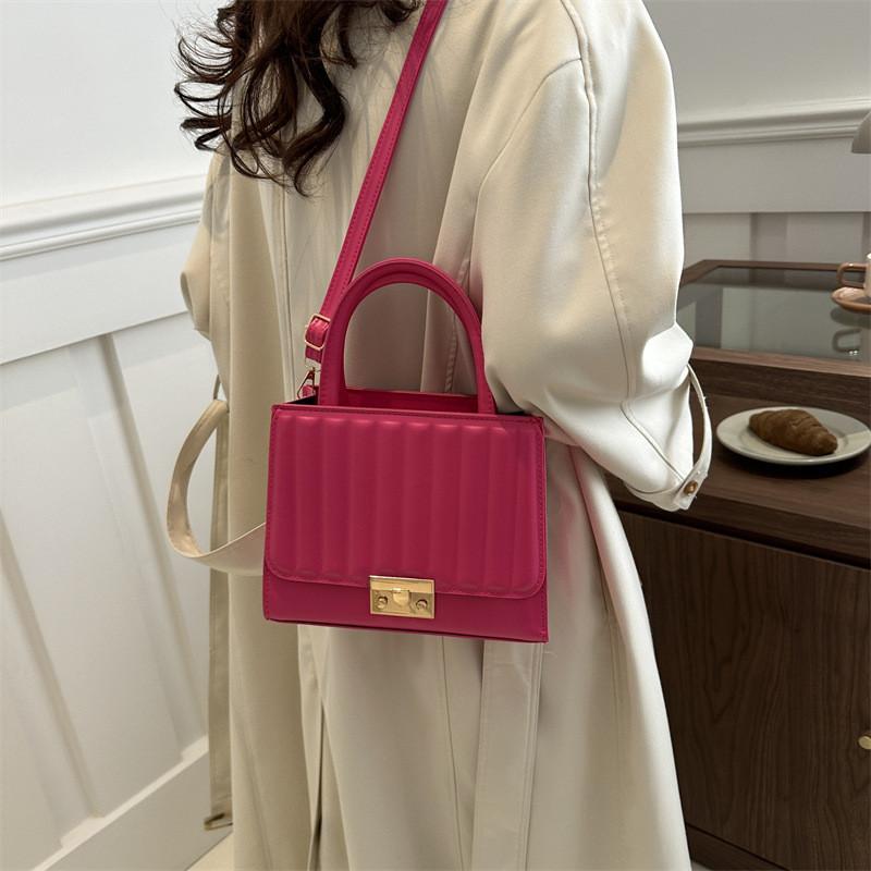 2024 Trendige Vintage Umhängetasche für Damen Lässiger Koreanischer Stil Kleine Quadratische PU Tasche