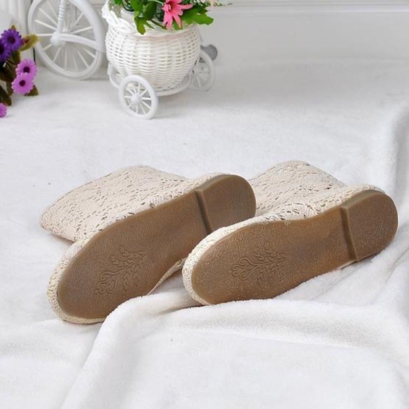 Letní boty Prodyšná síťovina Letní kozačky Dámské kotníkové boty na plochém podpatku Dámské boty Módní výřezy Značka ZH262