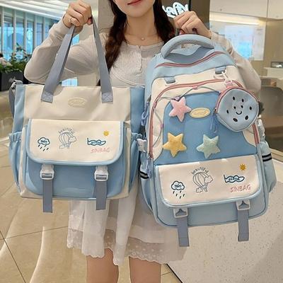 School Bag New High-value College Style Fresh and Sweet Dopamine Make-up Bag Light Travel Backpack