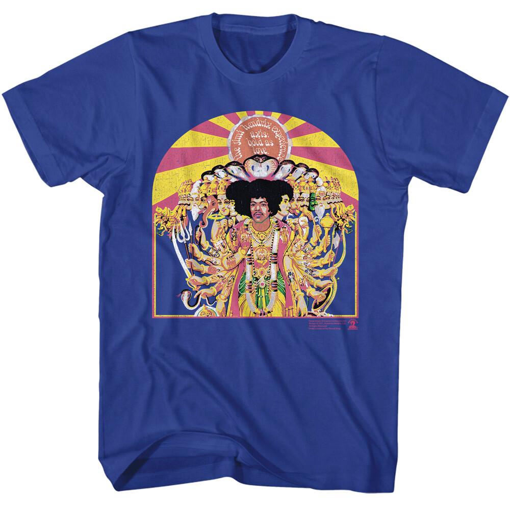 Jimi Hendrix Axis Album Cover Bold As Love Men T Shirt Rock Music Merch XXL