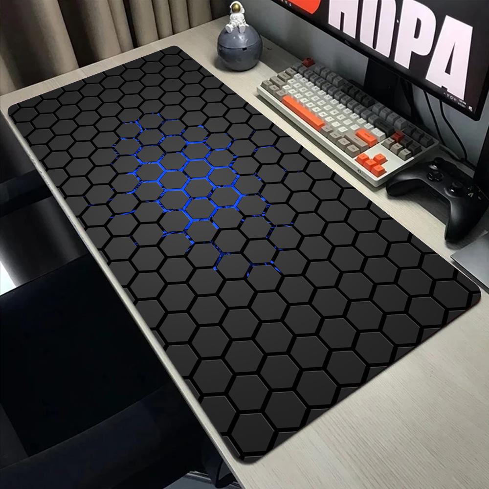 Hexagon Geometric Mouse Pad Desk Mouse Pad Cute Hd Desk Pad Extended Gaming Keyboard Mats Large Xxl Gamer Mousepad 90x40