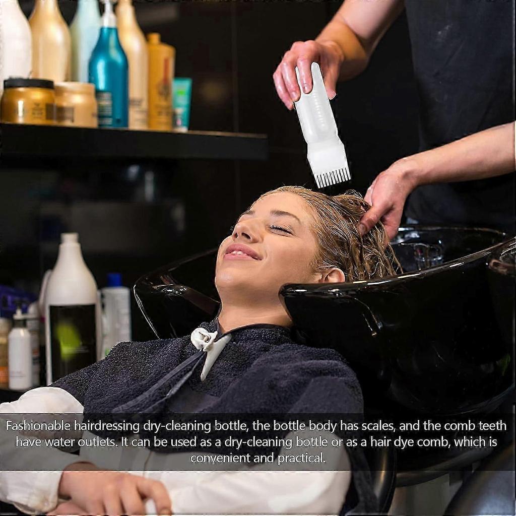 2025 Hair Dye Comb Applicator, Hair Dye Brush Bottle, Hair Dye Tools, 120ML (Pink)