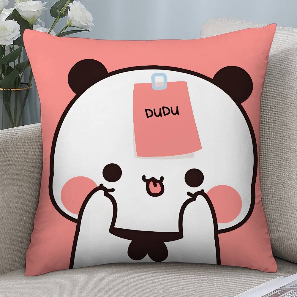 Cartoon Cute Bubu Dudu Pillow Case Short plush Doublesided Print Square Throw Pillow Covers Sofa Home Cushion Decor