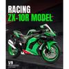 1/9 Scale Kawasaki Ninja ZX-10R Supermotor Alloy Metal Diecast Model Motorcycle Classic Ornaments Ornaments Outdoor Hobby Collection