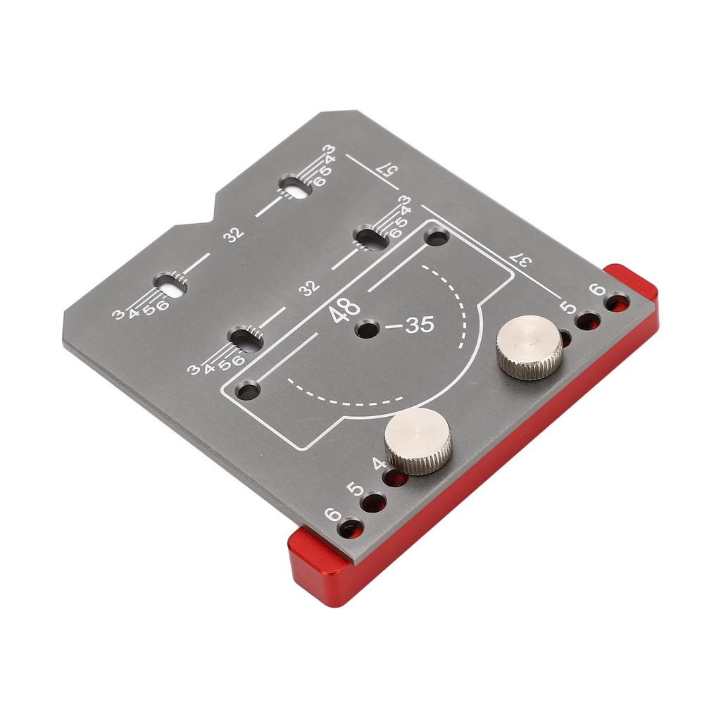 Hinge Hole Drilling Locator Aluminum Alloy Cabinet Door Hinge Mounting Guide Woodworking Hole Drill