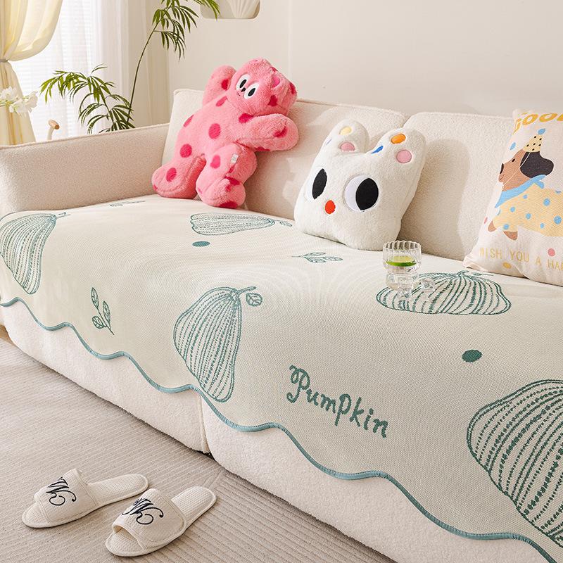 Special-Shaped Ice Silk Sofa Cushion  New Summer Mat Leather Sofa Seat Cushion Non-Slip Four-Season Universal Sofa Cover