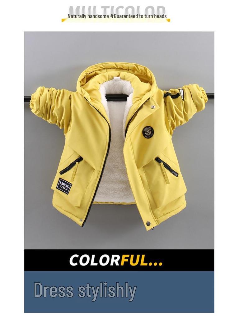 2026 Gevoerde Fleece Jas voor Jongens voor Herfst/Winter - Middel/Grote Maten, Dikke Warme Parka voor Bergbeklimmen