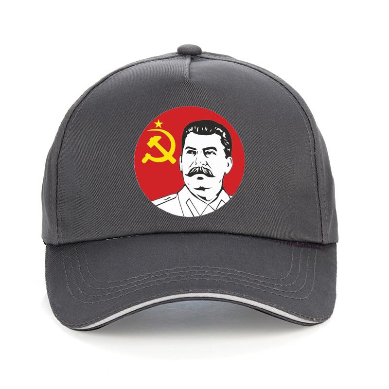 Summer New Fashion Russian Cap Ussr Stalin Print Baseball Cap Unisex Russian President Stalin Adjustable Bone Snapback Hat