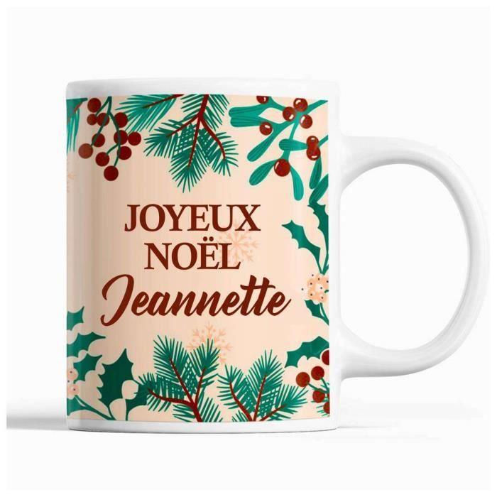 Mug - Laura - Christmas - Beige - 325 Ml - Dishwasher and Microwave Safe
