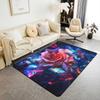 Erosebridal Мультяшный Аксолотль Ковер 3x5 для Спальни, Ковер с Морскими Животными Не Линяющий для Гостиной, Тропический Морской Мир Внутренний Напольный Коврик,C
