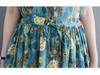 2025 Mori Girl Pastoral Cotton Linen Floral Sleeveless Plus Size Dress