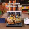 Time Piece Calendar 2026 Desk Calendar With Led Light 3D Tear-Away Calendar Paper Carving Art Memo Pad Notepad Gift Christmas