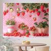 2D Sweet Strawberry Backdrop for Baby Shower or First Birthday Photoshoot
