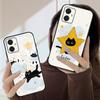 Cartoon Moon Cat For Motorola Moto G 04 G05 G14 15 24 34 35 54 55 75 84 85 Edge 40 50 Fusion 60 Fusion silicone soft phone case