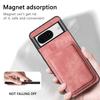 For Google Pixel 8 Anti-Scratch Case Compatible with MagSafe Leather Back Cover with Detachable Card Holder