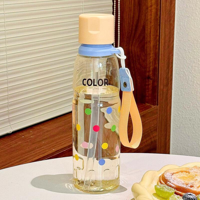 

Shangqi Cartoon Straw Water Bottle