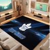 Tappeto in Cristallo Vellutato Personalizzato Toronto Maple Leafs, Tappeto Morbido Antiscivolo con Testo Nome Personalizzato per Soggiorno Camera da Letto