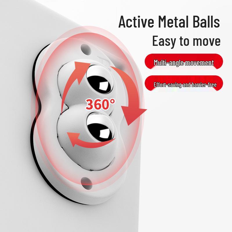 Roulettes d'ameublement pivotantes silencieuses: Roulettes adhésives universelles pour un déplacement facile