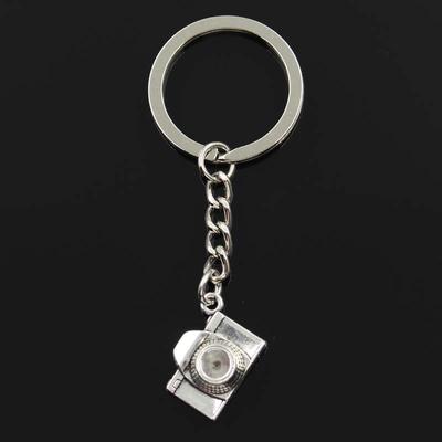 Fashion Keychain 16x21x6mm Retro Camera   Pendants DIY Men Jewelry Car Key Chain Ring Holder Souvenir