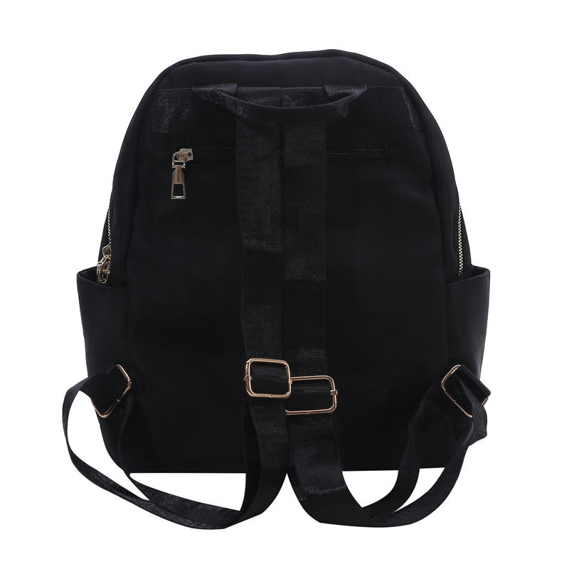 Large Capacity Fashion Solid Color Double Shoulder Bag Female Travel Leisure Backpack Student School Bag