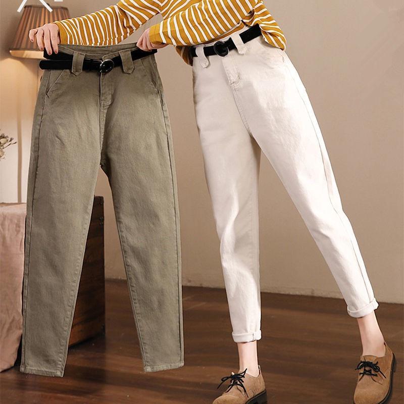 

Высокая талия Повседневная женская комбинезона Свободные и тонкие Весной и летом Большой размер Однотонные брюки Harlan