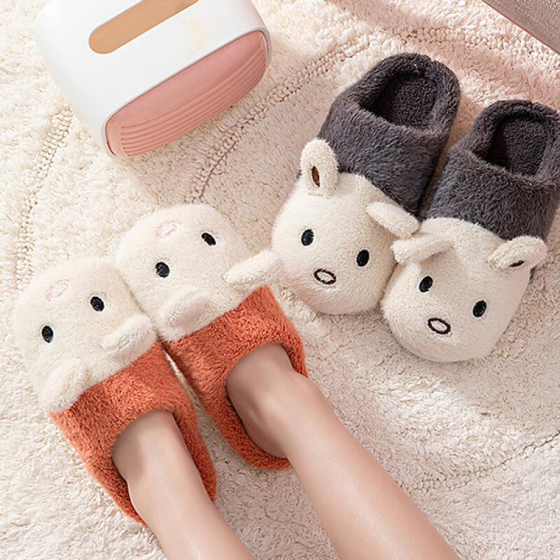 

Home Dormitory Interfloor Noise Prevention Insulation Cushion Rabbit Slippers LS550 black