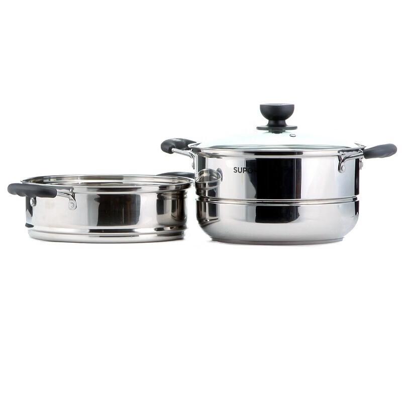 Supor Stainless Steel Double-Layer Steamer & Soup Pot